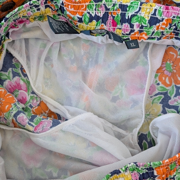 Polo Ralph Lauren Men’s Floral Print Swim Trunks XL Lined Tropical Colorful - Picture 9 of 12